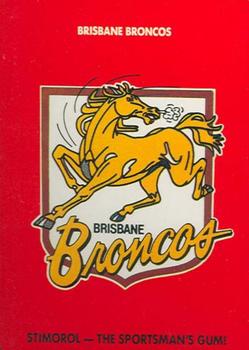 1989 Scanlens #61 Crest - Broncos Front